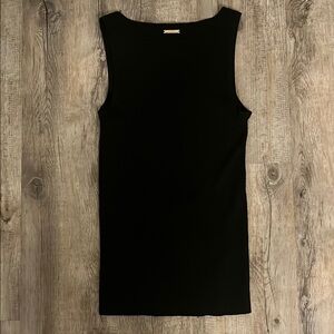 Michael Kors Black Sleeveless Knit Cotton Stretch Top